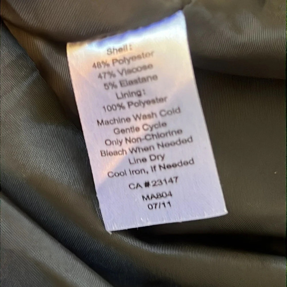 TALBOTS PONTE A-LINE BLACK SKIRT - Picture 7 of 7